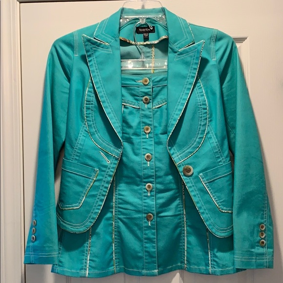 Bebe Super unique fashion designed jacket & skirt! - Picture 4 of 12